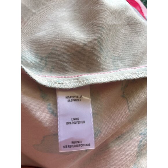 Taylor Pink & Floral Sleeveless Dress Size 6 - Picture 7 of 8